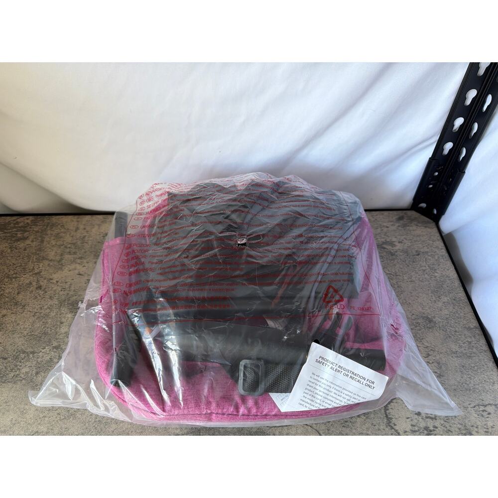 Hook On High Chair with Carry Bag - Portable & Foldable (6-36 Months)- Rose Red - Picture 6 of 6